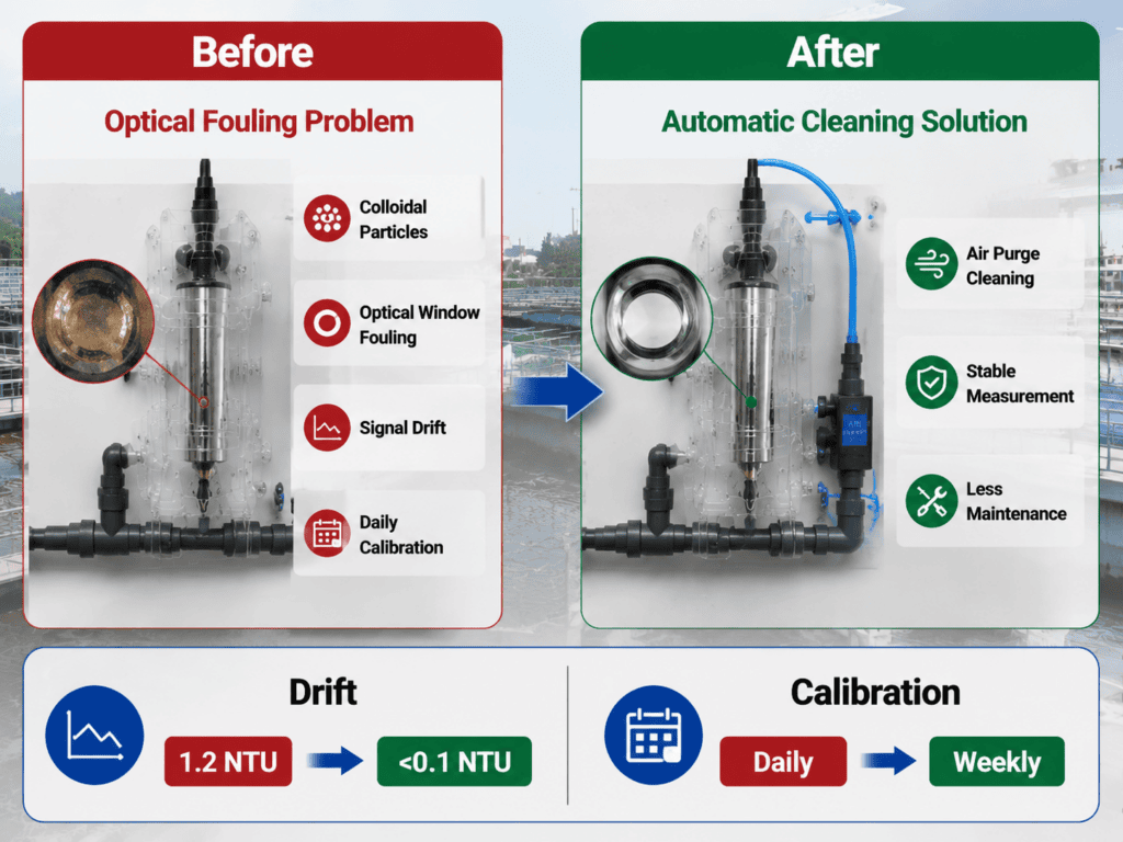 Fine chemical wastewater turbidity analyzer drift troubleshooting case