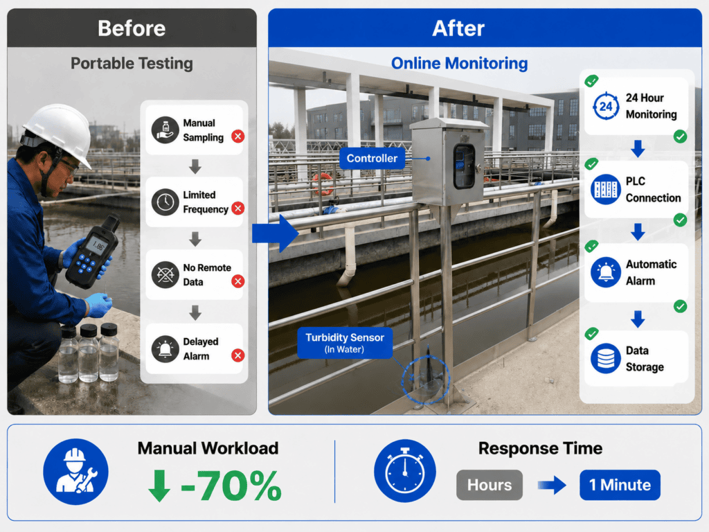 Industrial park online turbidity monitoring upgrade case
