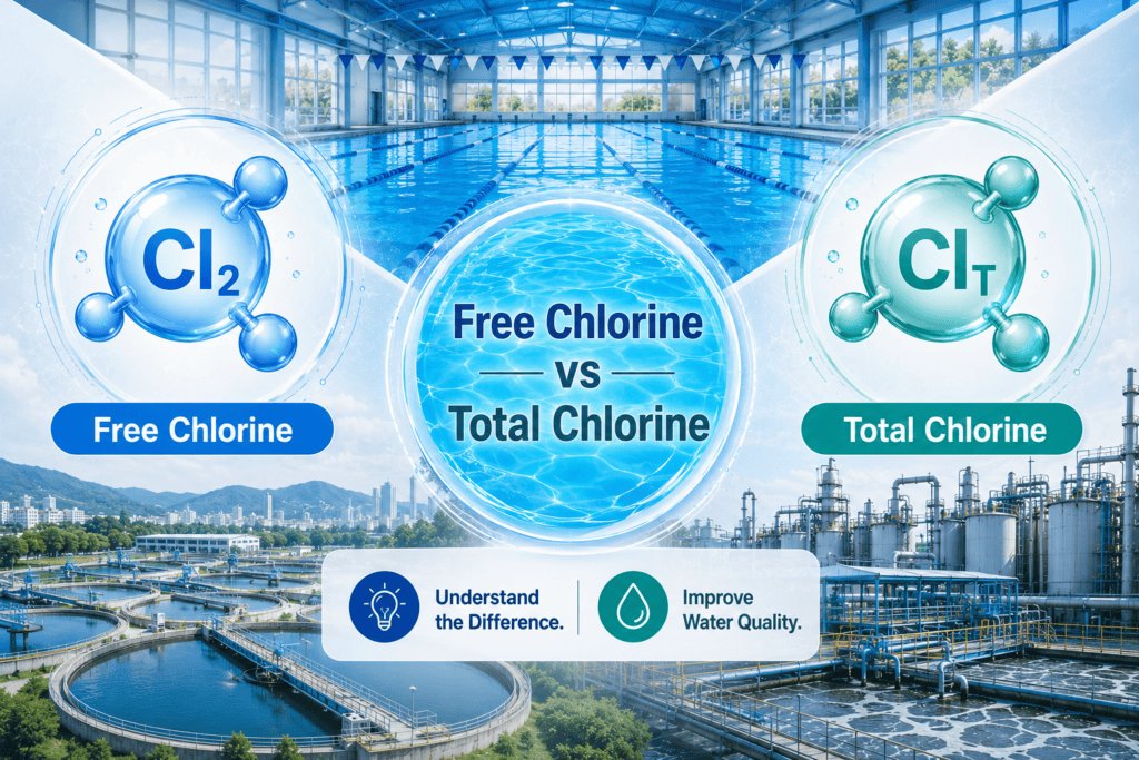 游泳池和工业水监测中的游离氯与总氯